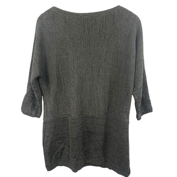 Soft Surroundings Black Patch Pocket Crewneck Tunic Sweater Size PS/PM - Picture 9 of 11